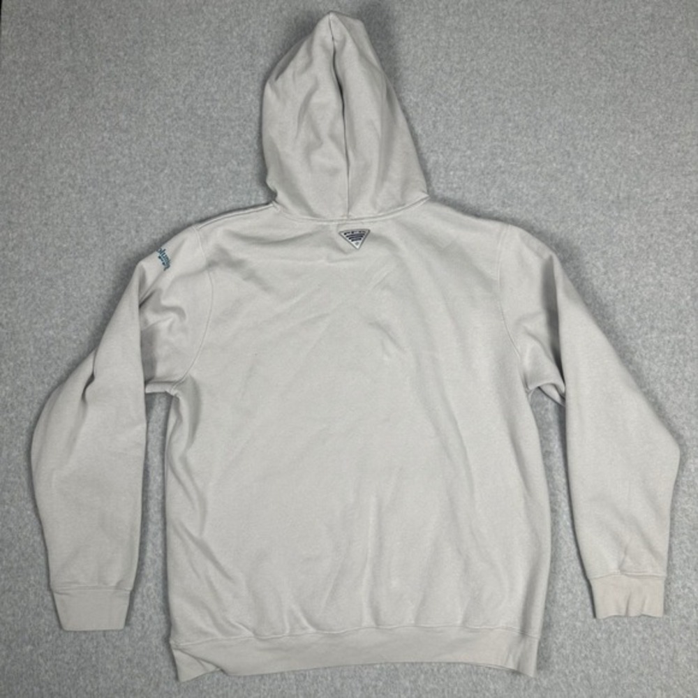 Columbia PFG Hoodie Men XL Gray Pullover‎ Sweatshirt Performance Fishing Gear - Picture 4 of 10